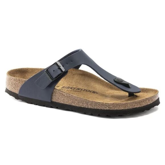 Birkenstock Gizeh Navy Blue Sandals - Picture 2 of 11